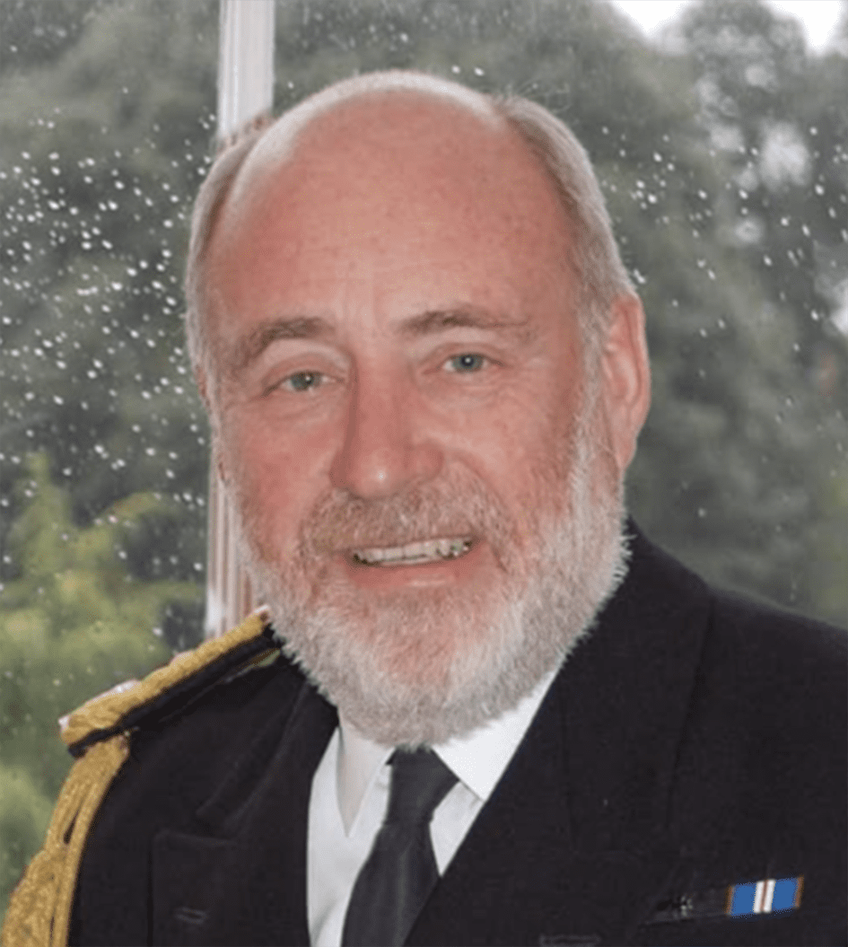 Head and shoulders photograph of Surgeon Cdre James Sykes